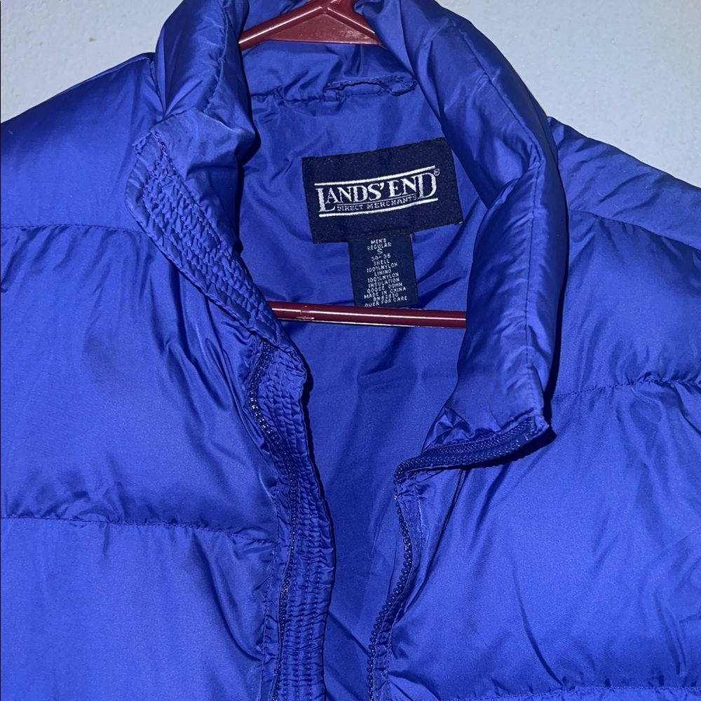 Lands' End Vibrant Blue Quilted Vest